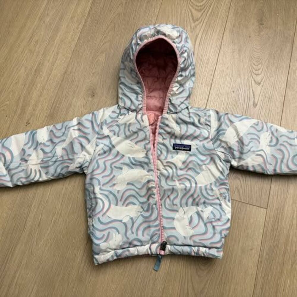 Patagonia toddler Reversible Down Sweater Jacket 2T Hoody
